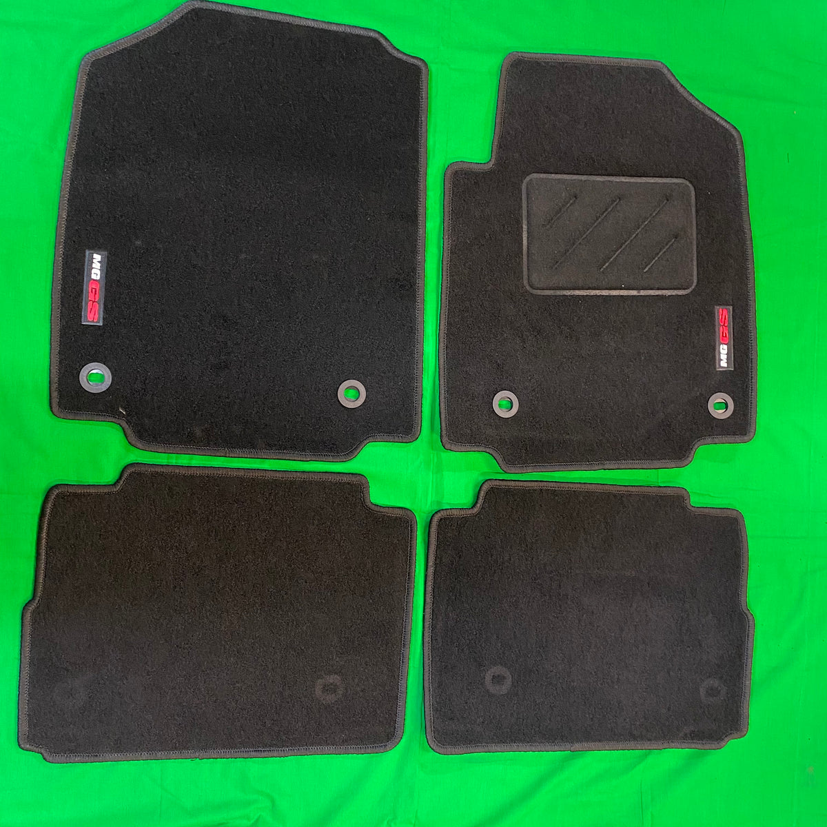 MG GS Genuine Carpet Floor Mats - Black With Logo | ARG Parts & Accessories.