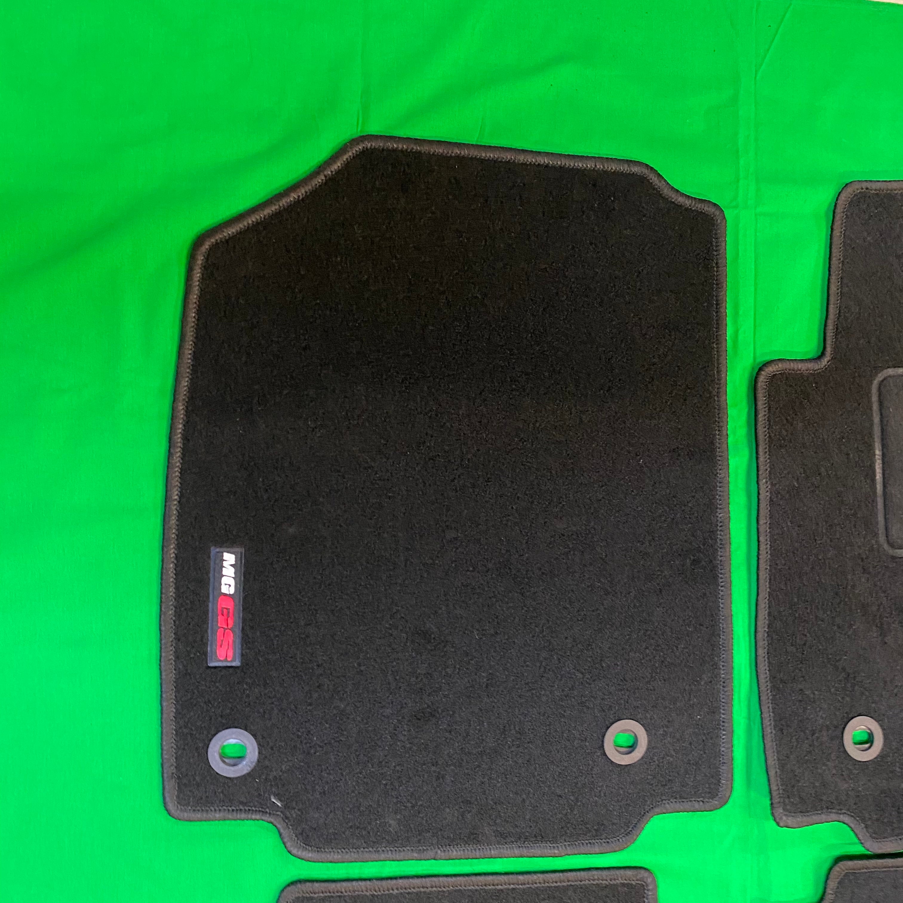 MG GS Genuine Carpet Floor Mats - Black With Logo | ARG Parts & Accessories.