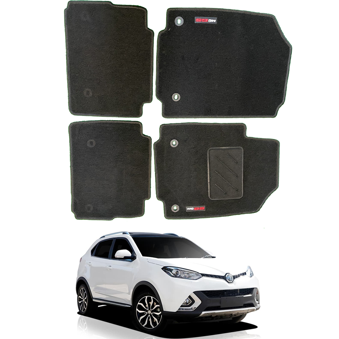 MG GS Genuine Carpet Floor Mats - Black With Logo | ARG Parts & Accessories.