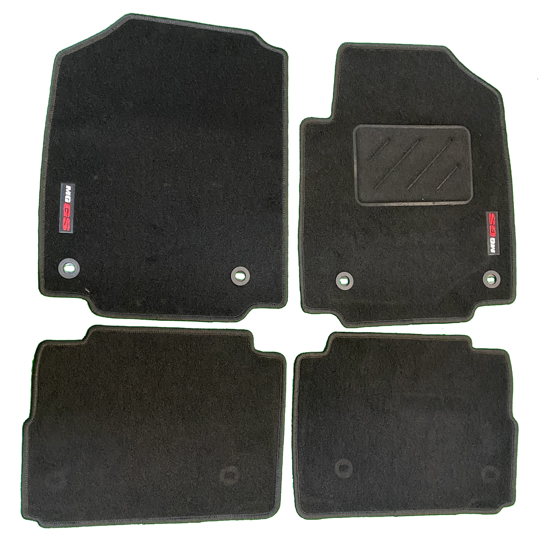 MG GS Genuine Carpet Floor Mats - Black With Logo | ARG Parts & Accessories.