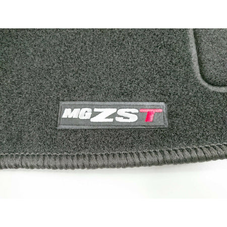 MG ZST Genuine Carpet Floor Mats - Black With Logo | ARG Parts & Accessories.