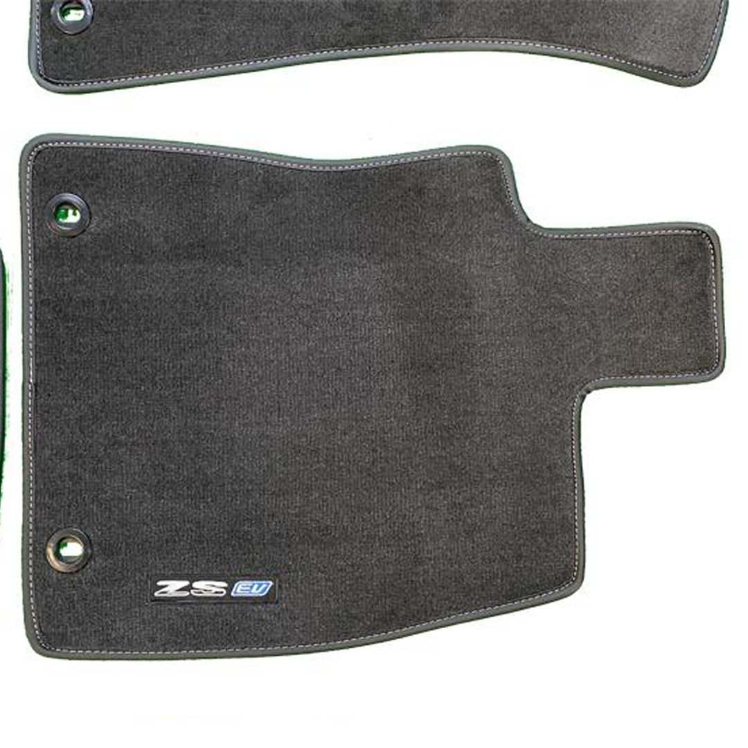 MG ZS EV Genuine Carpet Floor Mats - Black With Logo | ARG Parts & Accessories.